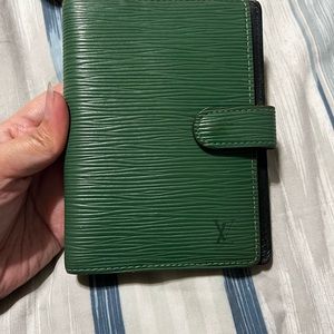 Louis Vuitton Green Epi Agenda PM
